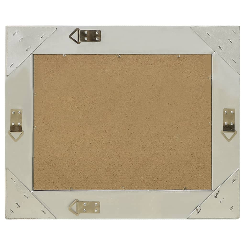Wandspiegel Barok Stijl Kleurig 60 x 40 cm Zilver