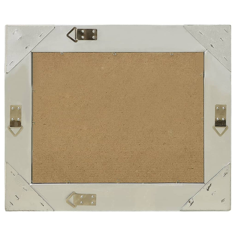 Wandspiegel Barok Stijl Kleurig 60 x 40 cm Zilver