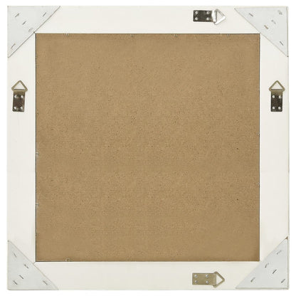 Wandspiegel Barok Stijl 60 x 60 cm Wit