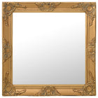 Wall mirror baroque style 60x60 cm gold colored