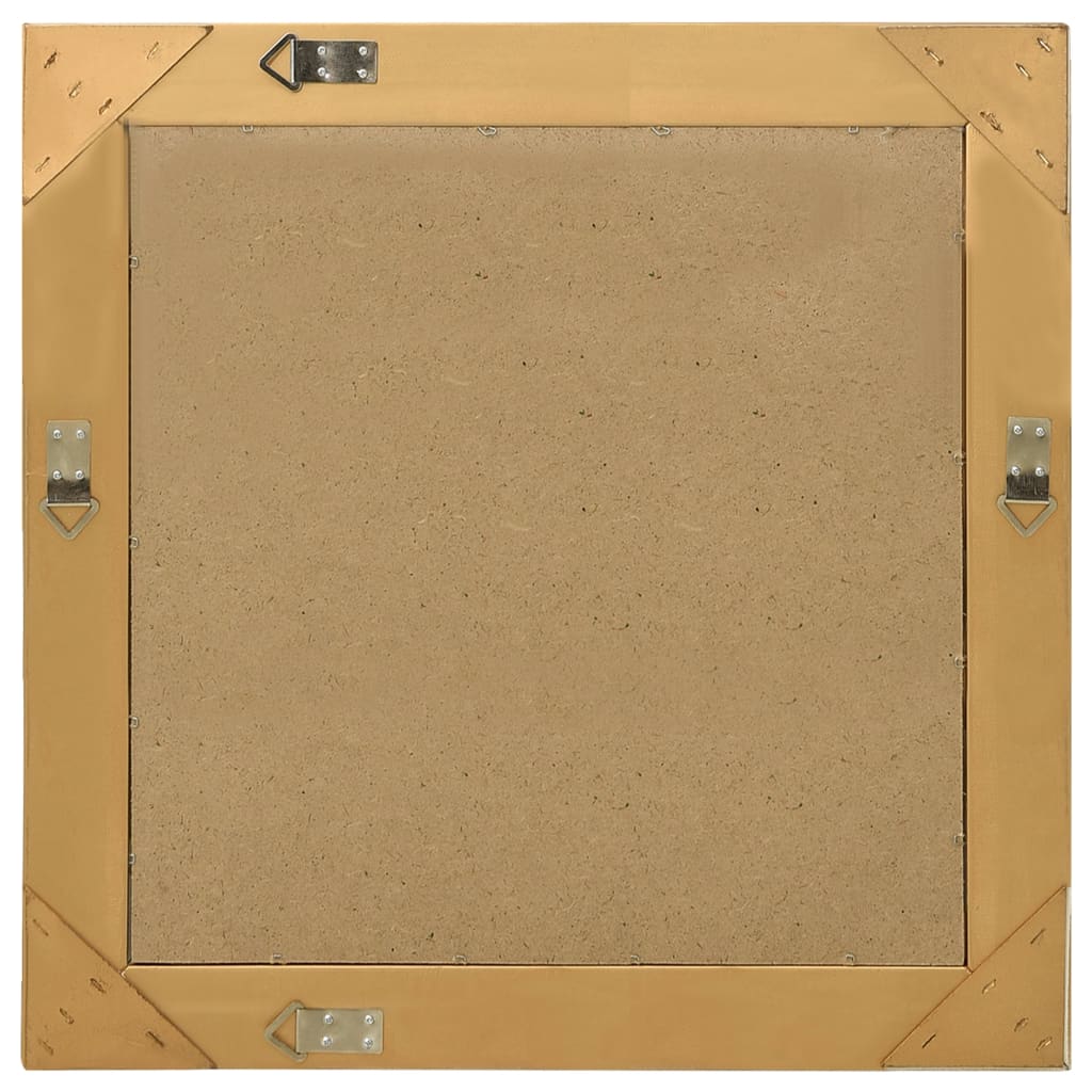 Wandspiegel Barok Stijl Kleurig 60 x 60 cm Goud