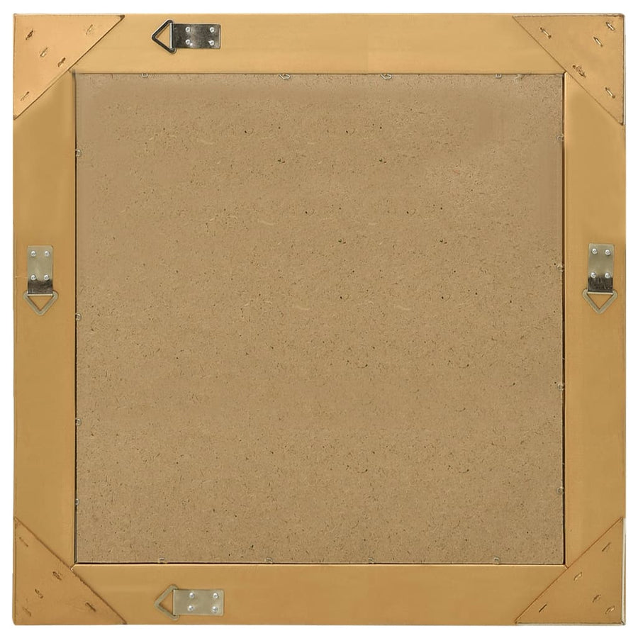 Wandspiegel Barok Stijl Kleurig 60 x 60 cm Goud