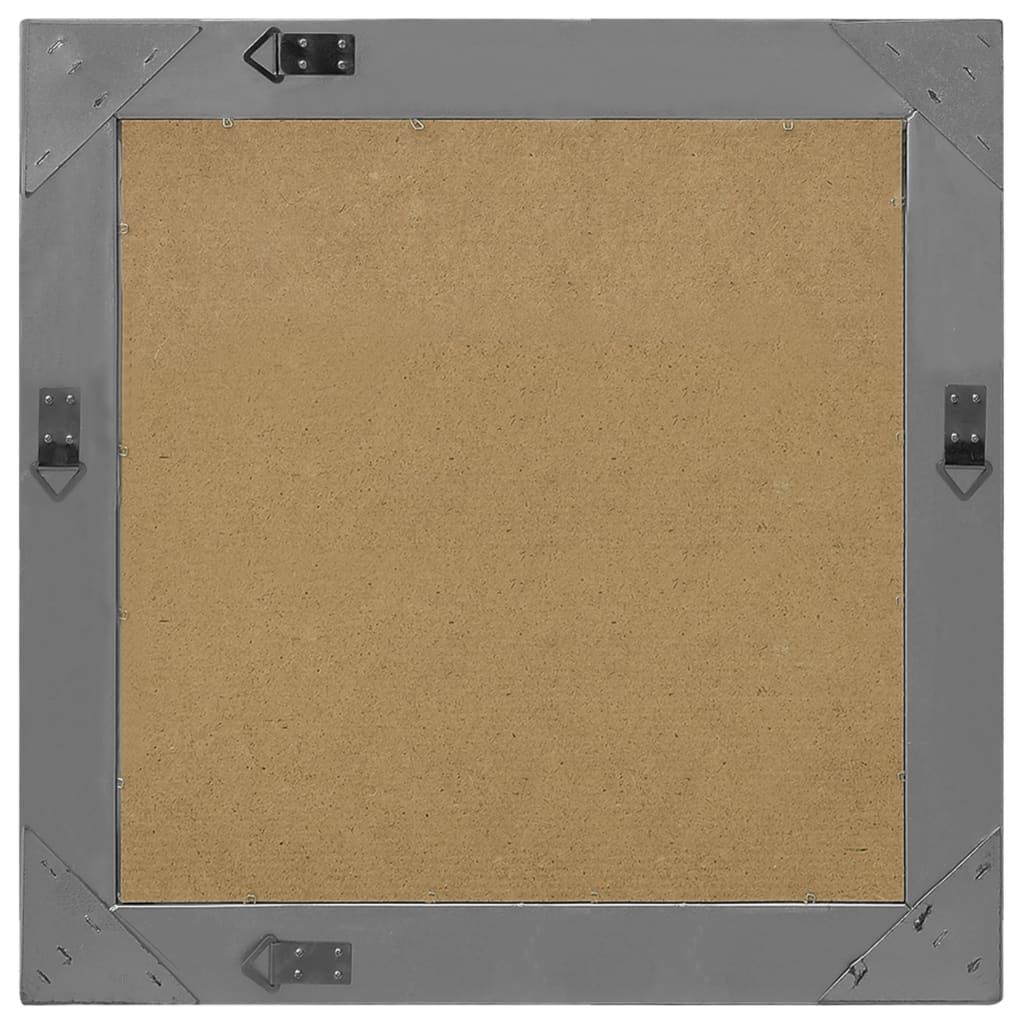 Wandspiegel Barokstijl 60 x 60 cm Zwart