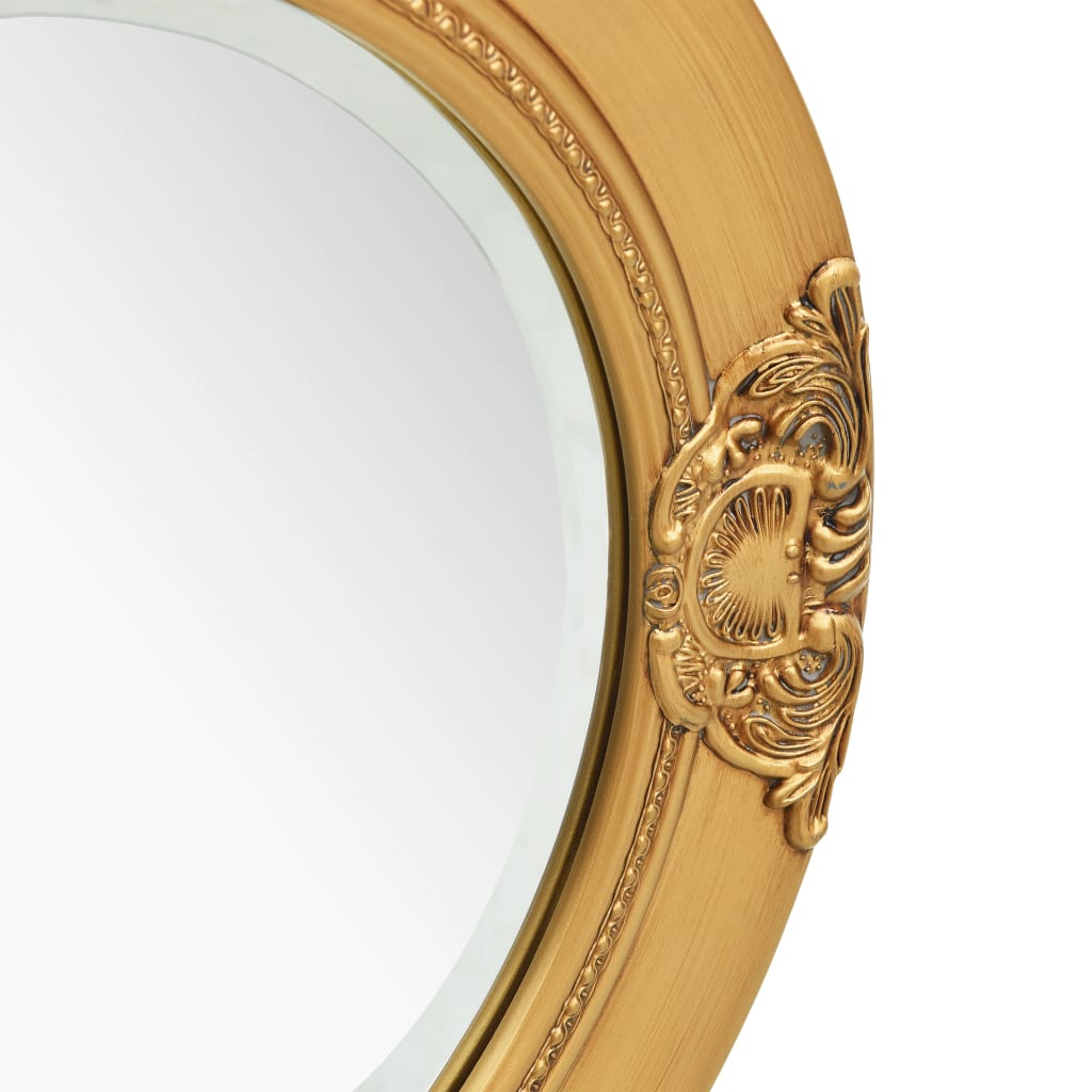 Wandspiegel Barok Stijl 50 Cm Kleurig Φ 50 cm Goud