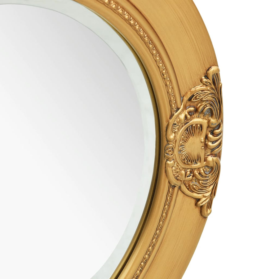 Wandspiegel Barok Stijl 50 Cm Kleurig Φ 50 cm Goud