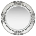 Wandspiegel 50 cm zilver hout