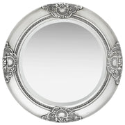 Wandspiegel 50 cm zilver hout