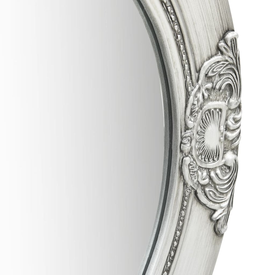 Wandspiegel Barok Stijl 50 Cm Kleurig Φ 50 cm Zilver