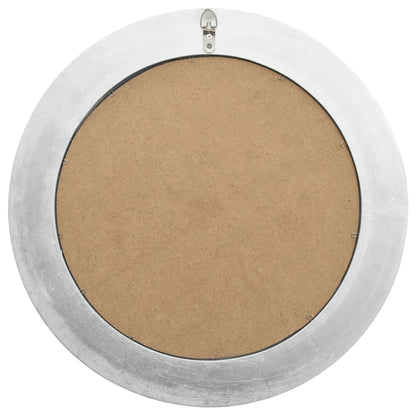 Wandspiegel Barok Stijl 50 Cm Kleurig Φ 50 cm Zilver