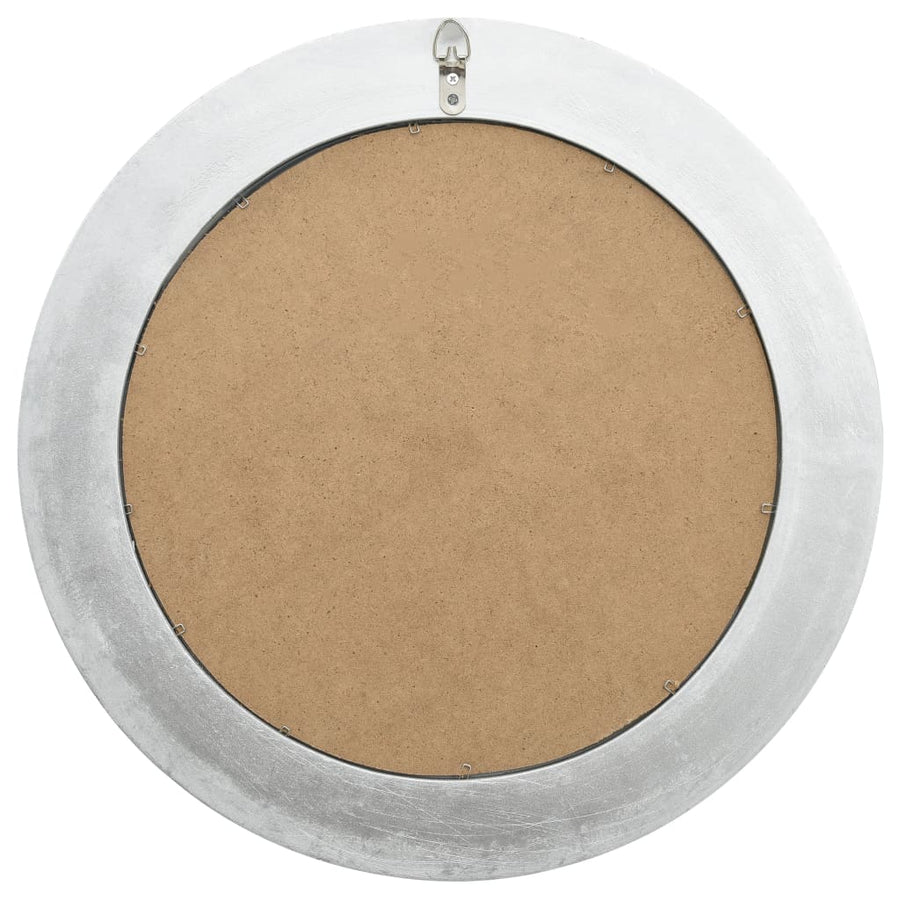 Wandspiegel Barok Stijl 50 Cm Kleurig Φ 50 cm Zilver