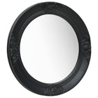Wall mirror baroque style 50 cm black