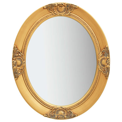 Wandspiegel Barok Stijl Kleurig 50 x 60 cm Goud