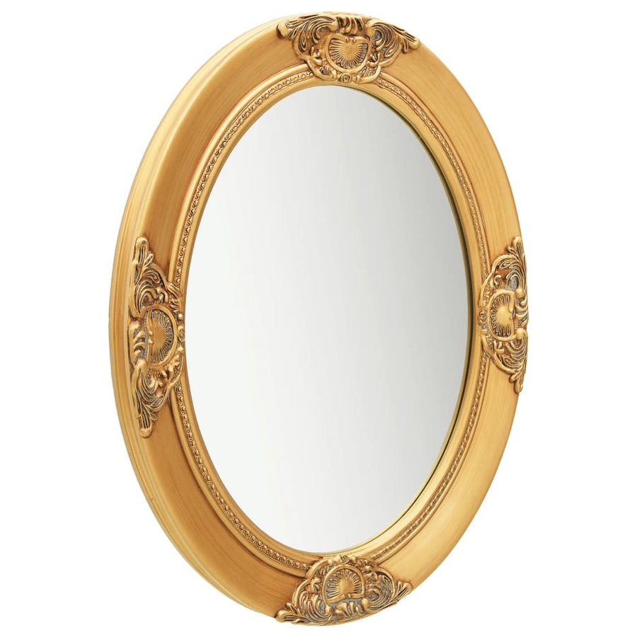 Wandspiegel Barok Stijl Kleurig 50 x 60 cm Goud