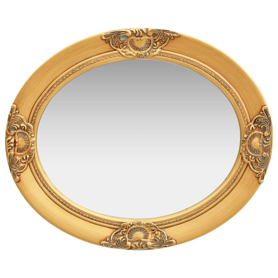 Wandspiegel Barok Stijl Kleurig 50 x 60 cm Goud