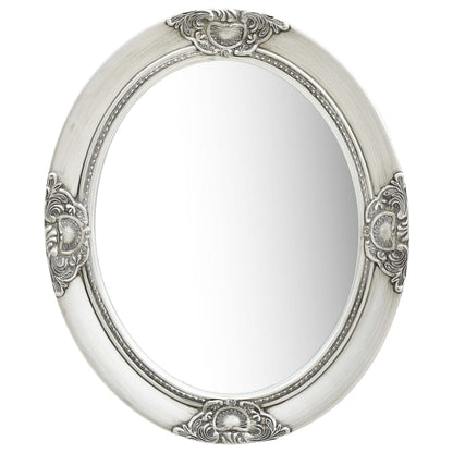 Wandspiegel Barok Stijl Kleurig 50 x 60 cm Zilver