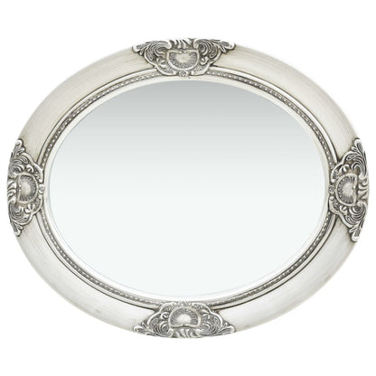 Wandspiegel Barok Stijl Kleurig 50 x 60 cm Zilver