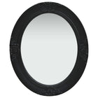 Wall mirror baroque style 50x60 cm black