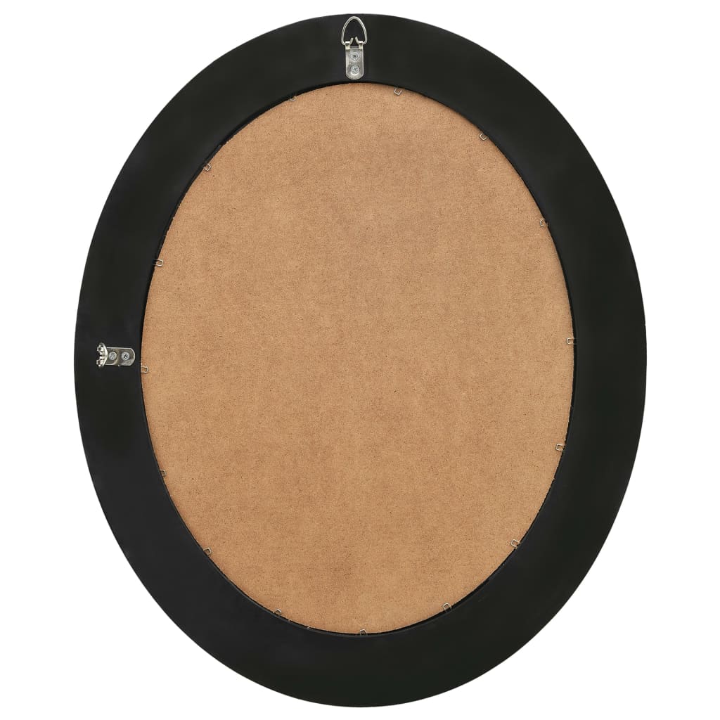 Wandspiegel Barok Stijl 50 x 60 cm Zwart