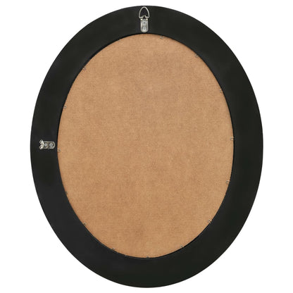 Wandspiegel Barok Stijl 50 x 60 cm Zwart