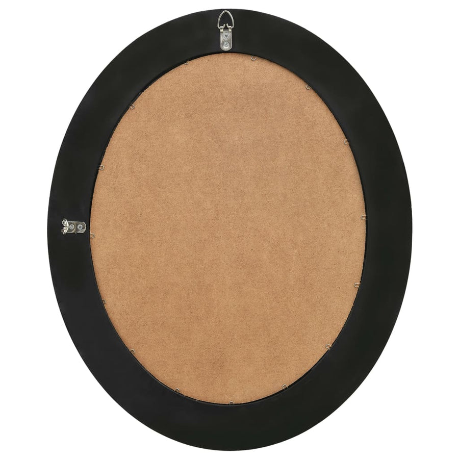 Wandspiegel Barok Stijl 50 x 60 cm Zwart