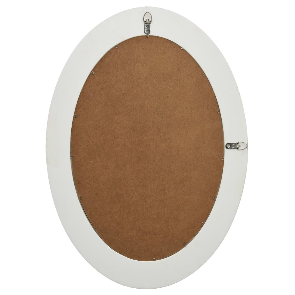 Wandspiegel Barok Stijl 50 x 70 cm Wit