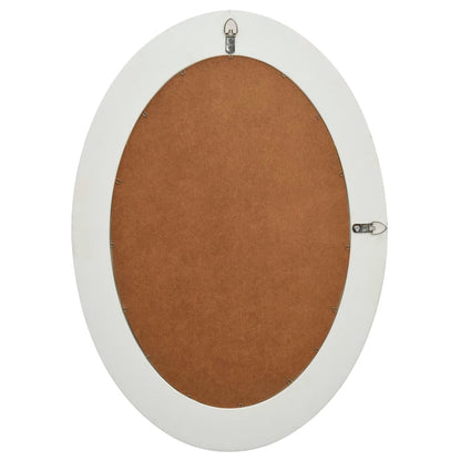 Wandspiegel Barok Stijl 50 x 70 cm Wit