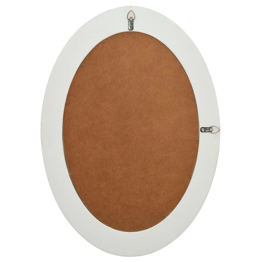 Wandspiegel Barok Stijl 50 x 70 cm Wit