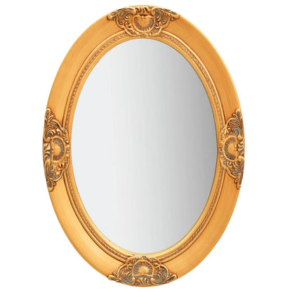 Wandspiegel Barok Stijl Kleurig 50 x 70 cm Goud