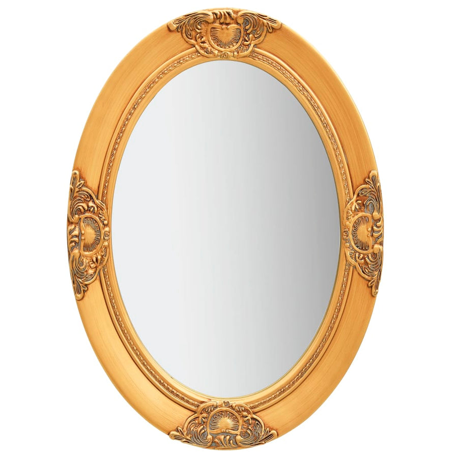 Wandspiegel Barok Stijl Kleurig 50 x 70 cm Goud