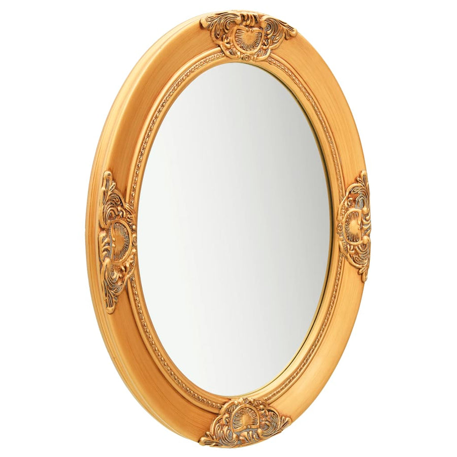 Wandspiegel Barok Stijl Kleurig 50 x 70 cm Goud