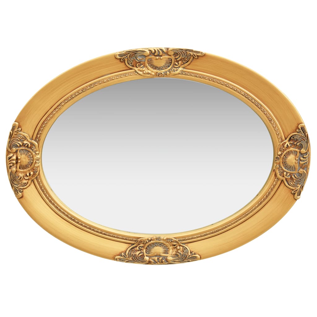 Wandspiegel Barok Stijl Kleurig 50 x 70 cm Goud