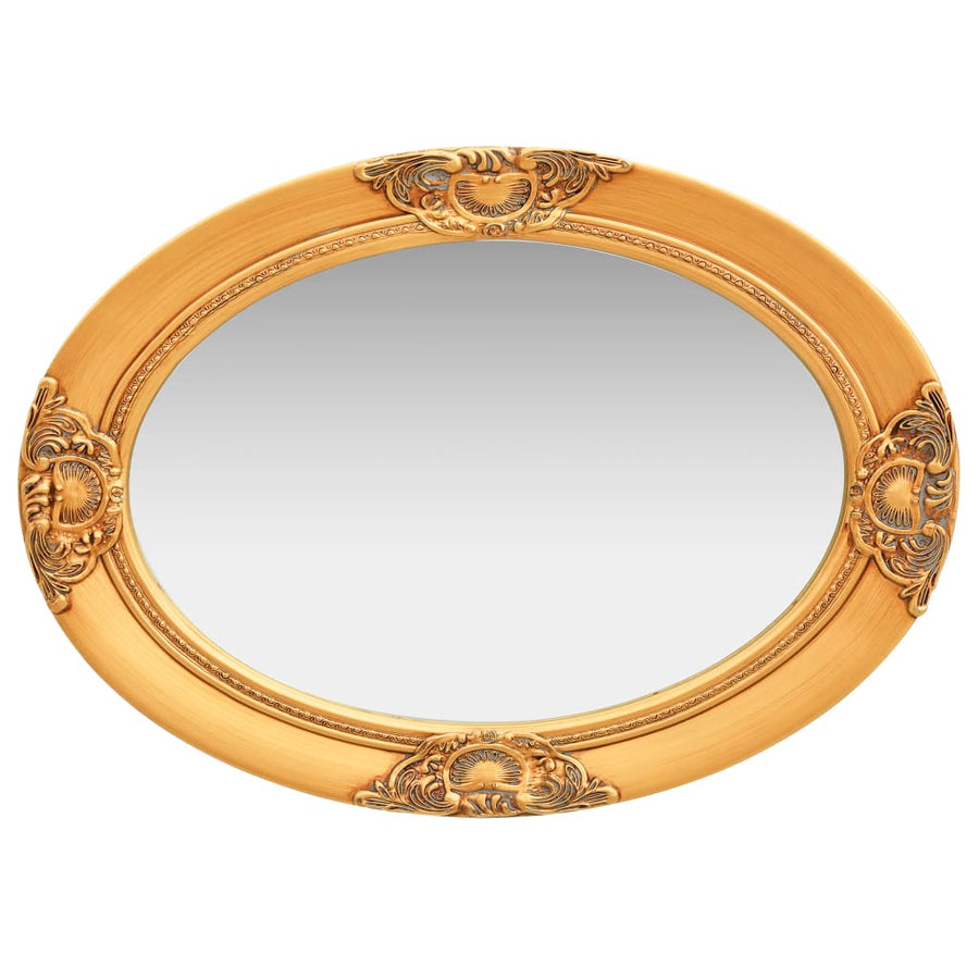 Wandspiegel Barok Stijl Kleurig 50 x 70 cm Goud