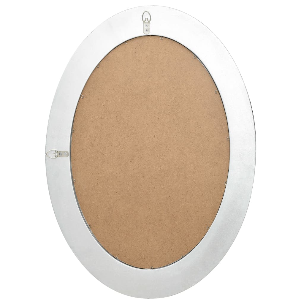 Wandspiegel Barok Stijl Kleurig 50 x 70 cm Zilver