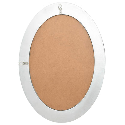 Wandspiegel Barok Stijl Kleurig 50 x 70 cm Zilver