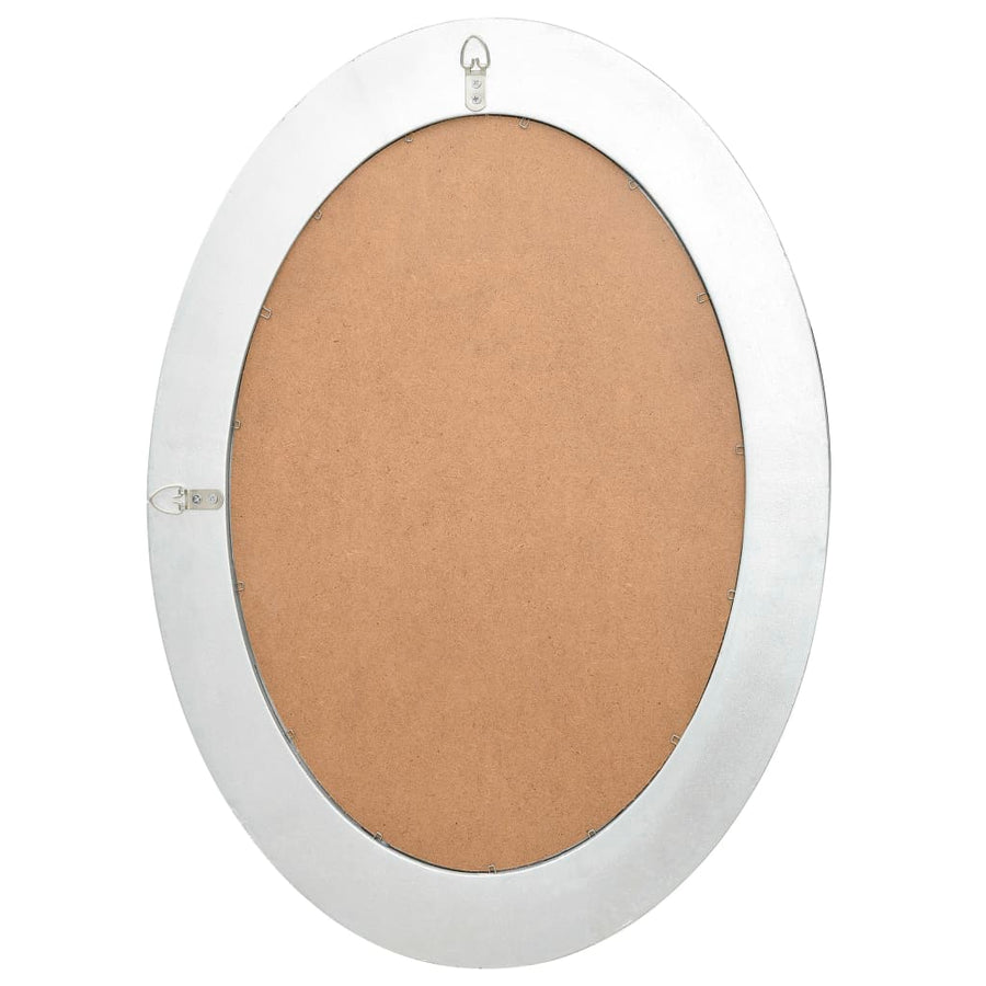 Wandspiegel Barok Stijl Kleurig 50 x 70 cm Zilver