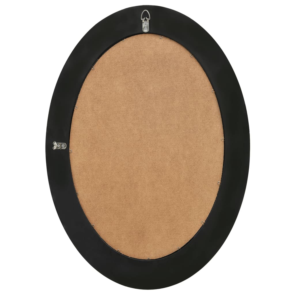 Wandspiegel barok stijl 50x70 cm zwart