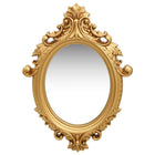 Wall mirror castle style 56x76 cm gold colored