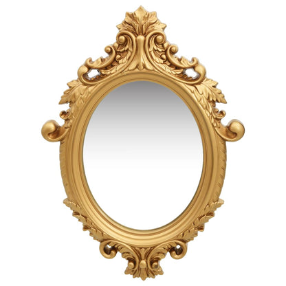 Wandspiegel Kasteel Stijl 56X76 Cm Kleurig Goud