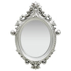 Wall mirror castle style 56x76 cm silver-colored