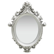 Wandspiegel 56x76 cm zilver polyurethaan