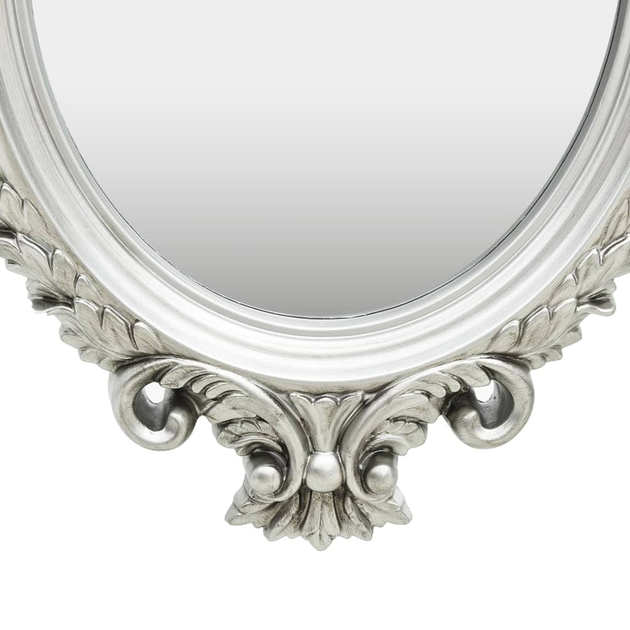 Wandspiegel Kasteel Stijl 56X76 Cm Kleurig Zilver