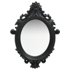 Wall mirror castle style 56x76 cm black
