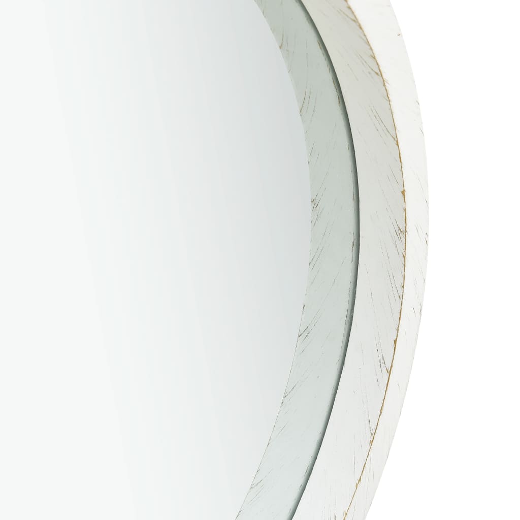 Wandspiegel Met Band 40 Cm Ø 40 cm Wit