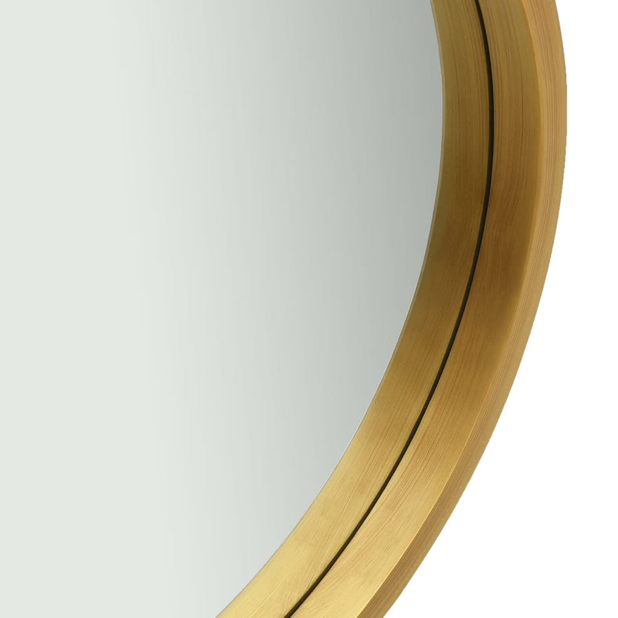 Wandspiegel Met Band 40 Cm Kleurig Ø 40 cm Goud