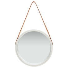 Wandspiegel Met Band 40 Cm Kleurig Ø 40 cm Zilver