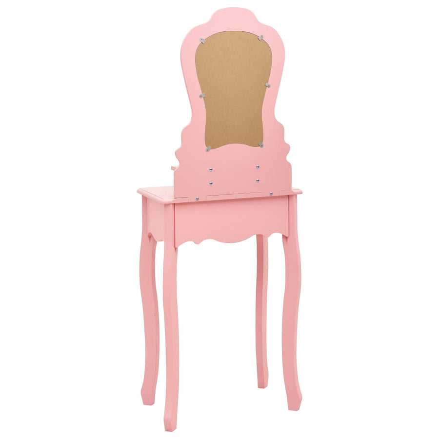 Kaptafelset Met Kruk 50X59X36 Cm Paulowniahout Roze