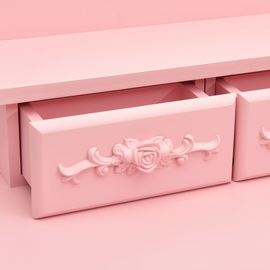 Kaptafelset Met Kruk 50X59X36 Cm Paulowniahout Roze
