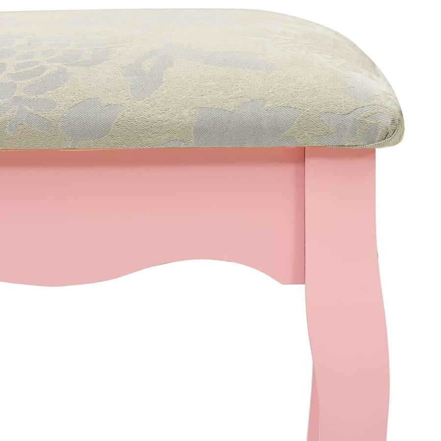 Kaptafelset Met Kruk 50X59X36 Cm Paulowniahout Roze