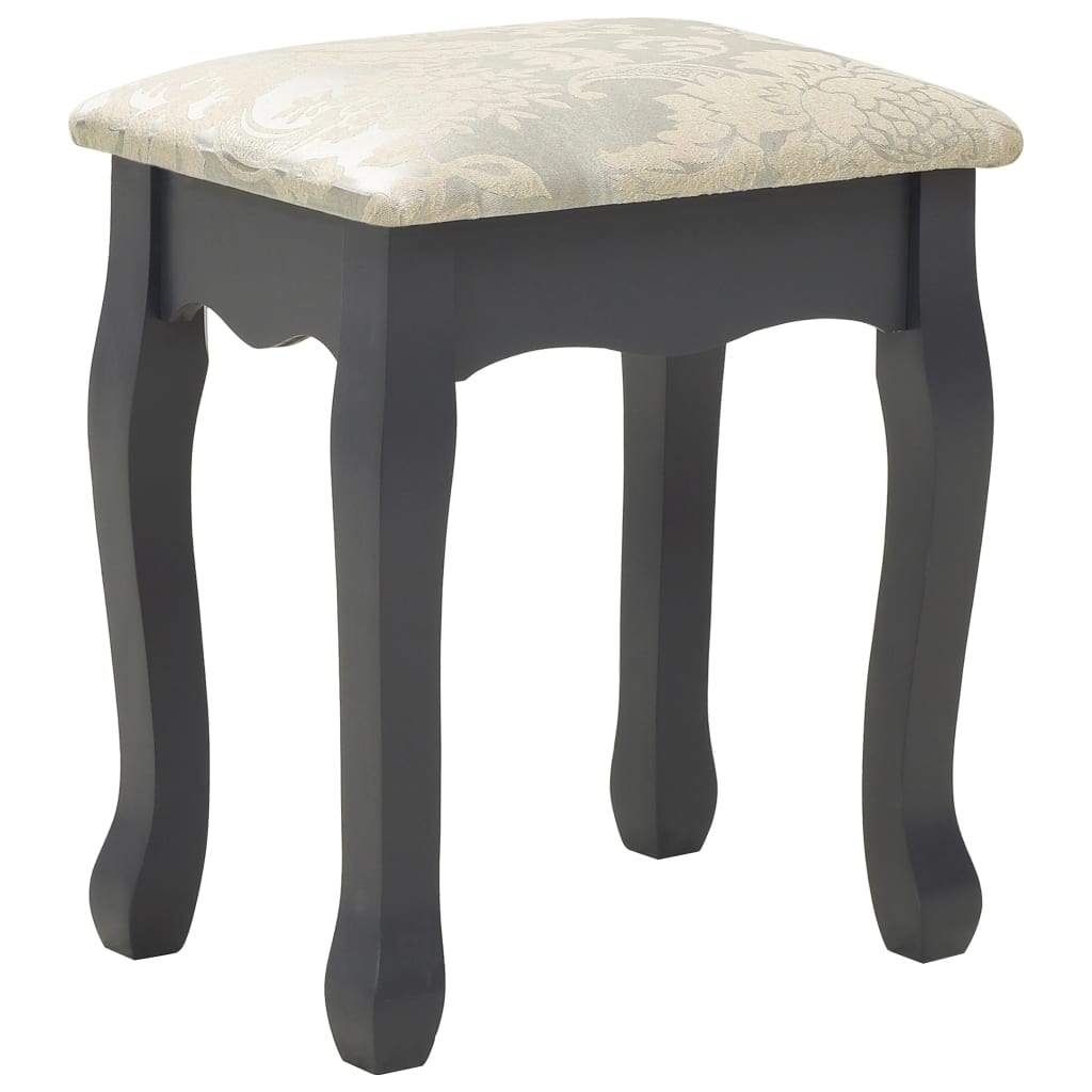 Kaptafelset Met Kruk 75X69X40 Cm Paulowniahout Grijs