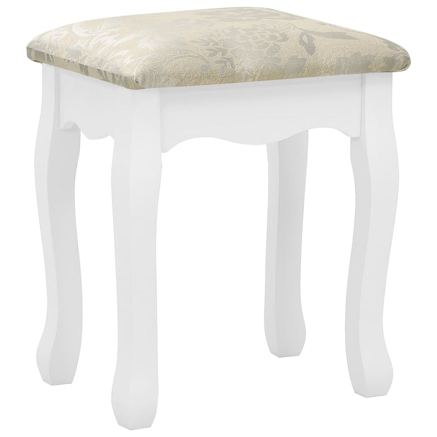 Kaptafelset Met Kruk 80X69X4 Cm Paulowniahout Wit